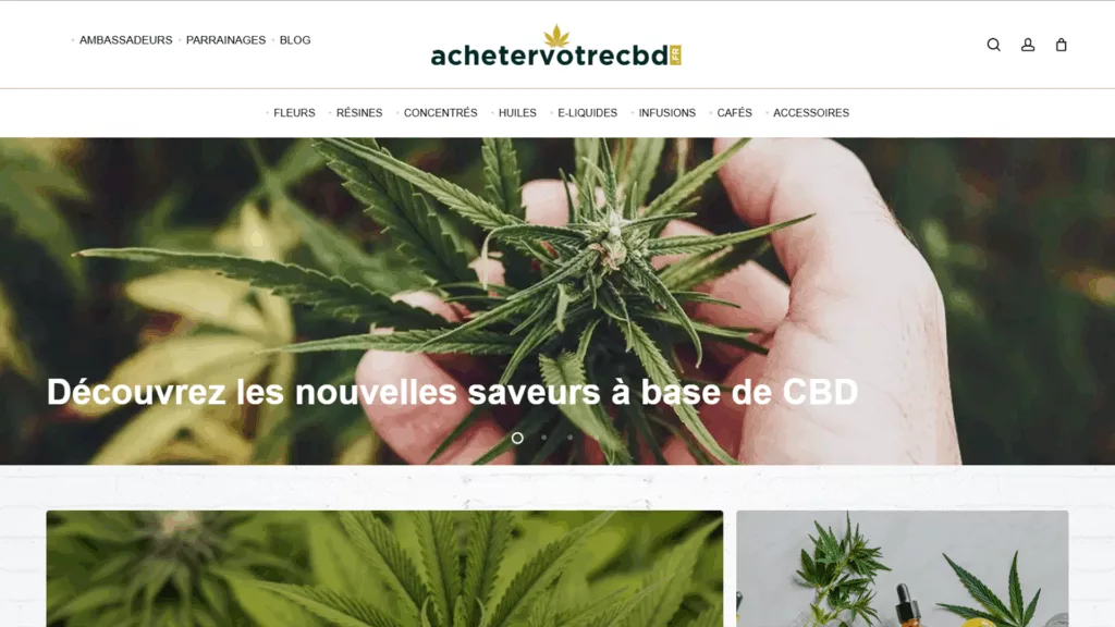 Site e-commerce AcheterVotreCBD
