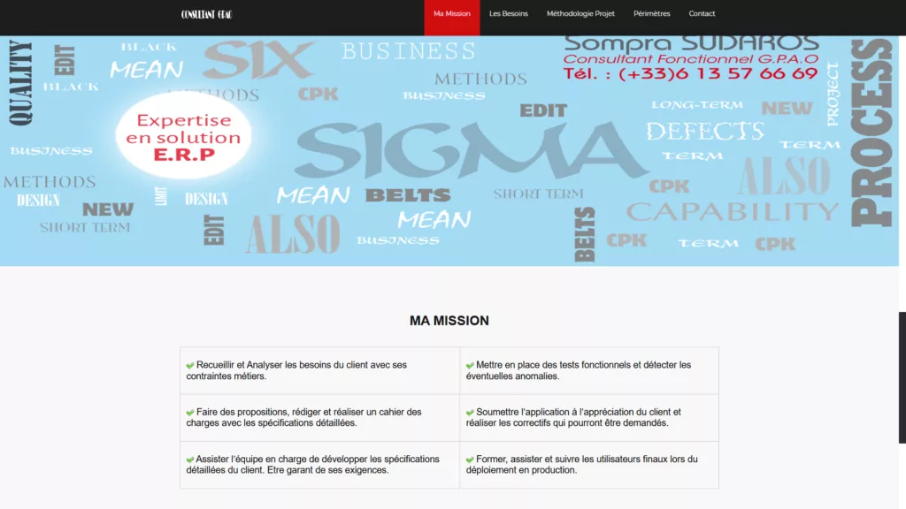 Site vitrine ConsultantGPAO
