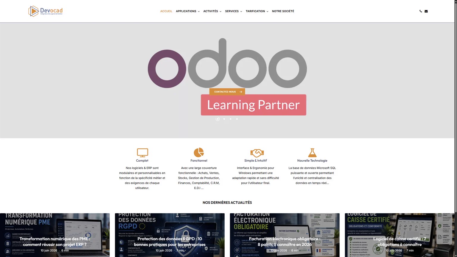 Site vitrine Devocad