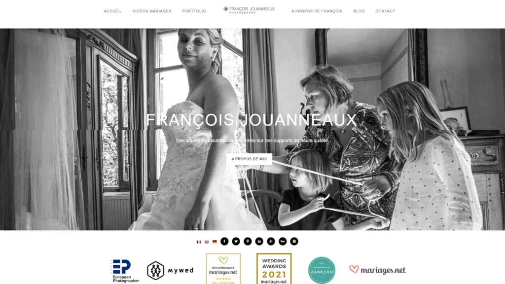 Site vitrine Jouanneaux Photographie